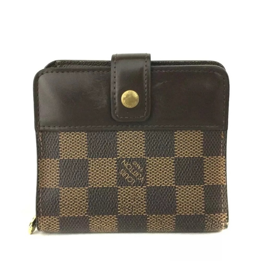 Louis Vuitton Damier Ebene Compact Zip Bifold Wallet